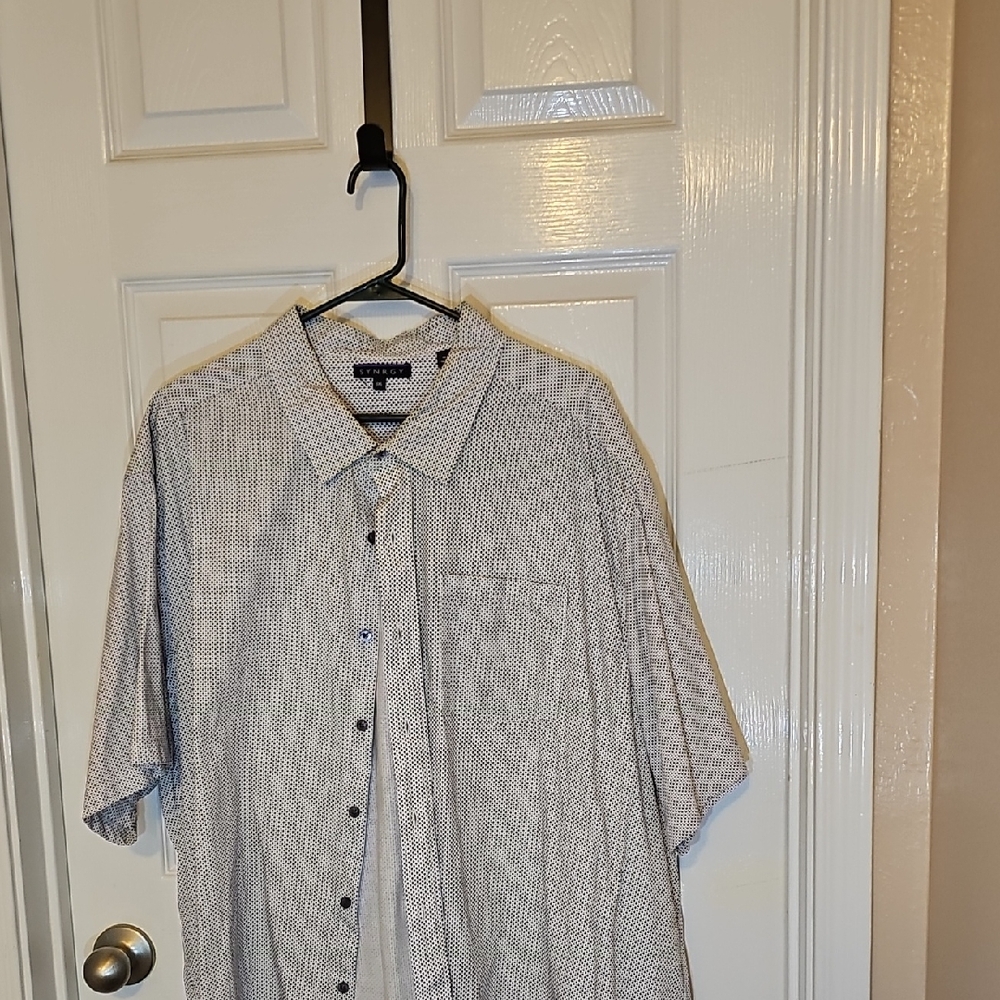 Classic Black and White Checkered Men's Shirt